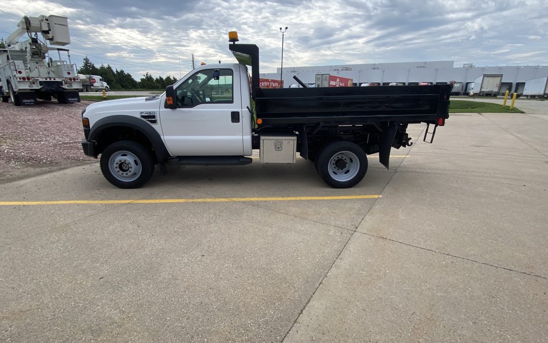 2008 Ford F450 4×4 with 9′ Rugby Dump Body (MPFP1441)